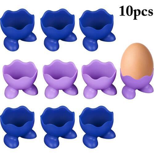 10pcs Silicone Egg Poacher Poaching Pods Pan Mould Kitchen Cooking Tool Accessory Cocina Gadget Accesorios De Cocina