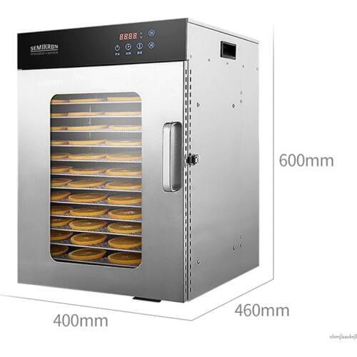 16-layers commercial food dehydrator vegetable fruit dryer Stainless steel food drying machine for seafood/tea/chicken ect. 220v