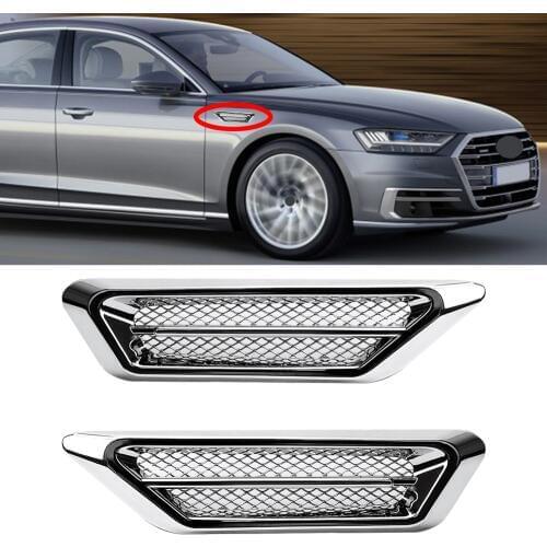 2-20 pcs Side Body Fender Trim Sticker Air Intake Flow Vent Cover Car Tuning Universal For Fiat Mercedes AMG W221 W210 W203 CLA
