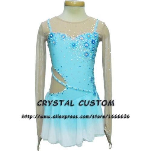 2016 Custom Ice Skating Dresses For Women Graceful New Brand Figure Skating Dress For Competition DR2769