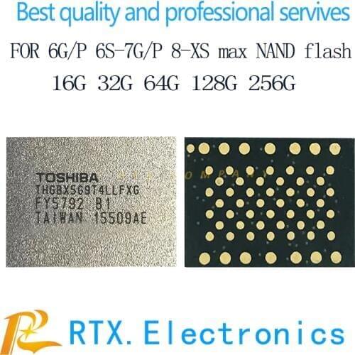 256GB for iPhone 6S 6S Plus 7 7Plus U1500 NAND IC Hard Drive Flash Memory IC with Reprogram mobile phone EMMC repair replacement