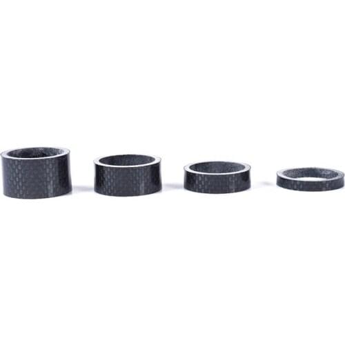 8Pcs/Set 1 1/8inch Carbon Fibre 3K Glossy Spacer Headset Fork Washer 5mm 10mm 15mm 20mm Bicycle Parts