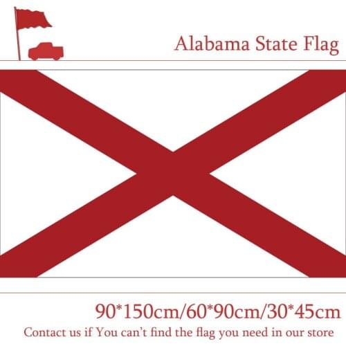 90*150cm 60*90cm Flag of Alabama State of USA 40*60cm Car Flag