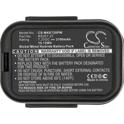 Cameron Sino 2100mAh battery for ATLAS COPCO PES7.2T BS2E7.2T for MILWAUKEE PES 7.2T BS2E7.2T Power Tools Battery