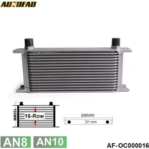 AUTOFAB - Hotsale: British Type 16-Row Engine Oil Cooler / 8 AN&10AN AF-OC000016