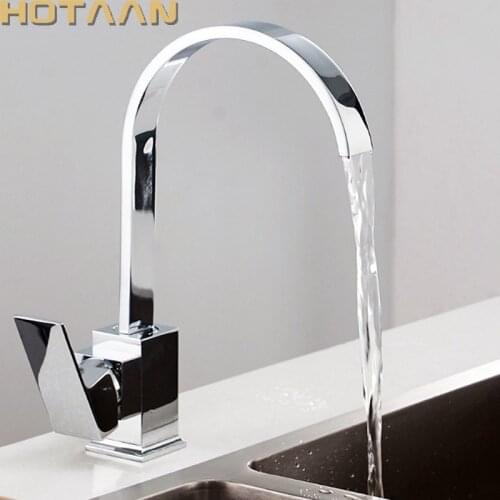 Free shipping ,Brass Quality Guarantee! kitchen sink tap ,kitchen mixer,square swivel Kitchen Faucets,torneira YT-6036