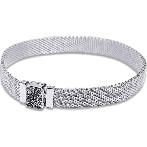 CKK Reflexions Sparkling Clasp Bracelets Pulseira Feminina Masculina Silver 925 Sterling jewelry