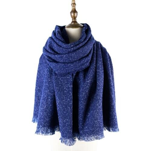 Long Winter Scarf Plain Soft Wraps Stoles Women Mens Shawls Echarpes Short tassels Fashion Accessories