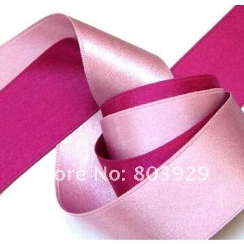 Double Face Satin Ribbon 2-1/2"(inch)(63mm) Satin Ribbon Pin Satin Ribbon 196 colors available