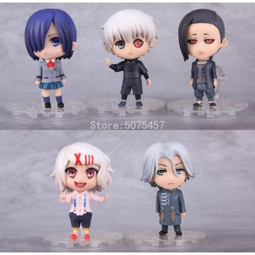 10cm Tokyo Ghoul Anime Figure Ken Kaneki Touka Kirishima Action Figure Tokyo Ghoul Ken Kaneki Figurine Collection Model Doll Toy
