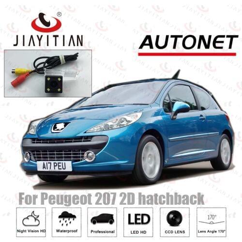 JIAYITIAN Rear View Camera For Peugeot 207 2D hatchback CCD/License Plate camera backup camera for more kinds of French AUTO