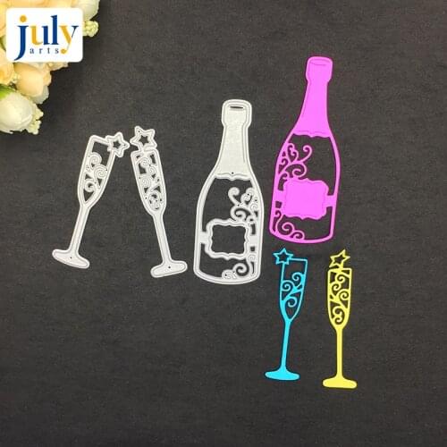 Julyarts Metal Silver Die Cuts Cutting Dies for DIY Scrapbooking Stamp Hand Crafted Embossing Craft Paper Card Making Decorati