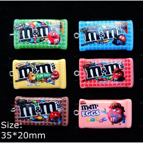 Candy Charms Pendants Resin flat back cabochon for jewelry making bracelets necklace earrings Accessories