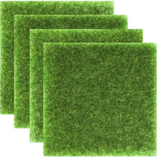 15/30cm Grass Mat Green Artificial Lawns Turf Carpets Fake Sod Garden Moss For HomeFloor Wedding Decoration Fake Grass Carpet