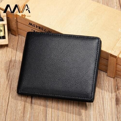 Leather Wallet Men vintage Leather Wallet Mens Short Coin Purse First Layer Cowhide Card Case Multifunctional Wallet