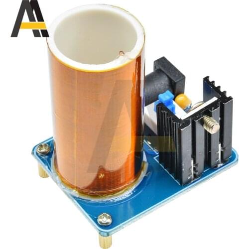 BD243 Mini Tesla Coil Kit Magic Props DIY Parts Empty Lights Technology Diy Electronics BD243C Tesla Coil Module