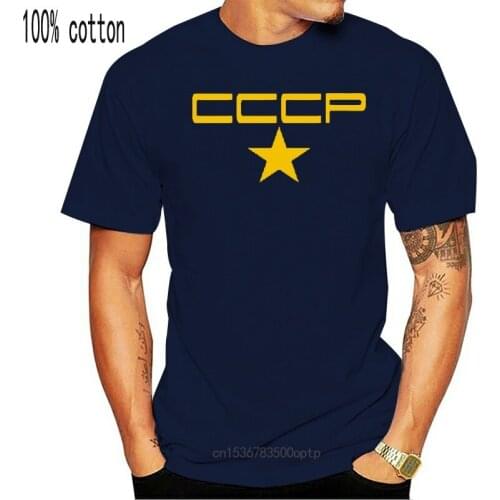 New Cccp Retro Style Ussr Communist Russian Cold War Fun Logo T-Shirt Russia Moscow 2021 2021 Short Sleeve Casual Top Tee