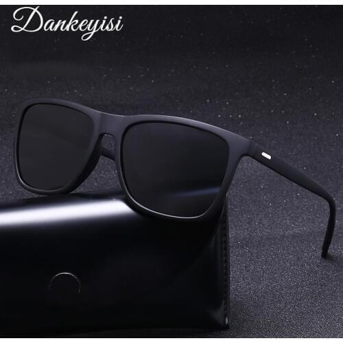 DANKEYISI Square Men Polarized Sunglasses Men Women Driving Classic Lady Sun Glasses Male Goggle Shades Coating Mirror Female