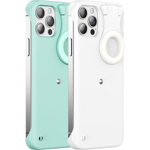 PopSelfie Fill In Light Up Case For Apple Iphone XR XS 11 12 PRO MAX Protective Camera Luminous Cover Live Streaming Smart Phone