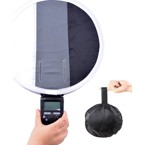 New Portable 31cm Grey Gray Card Diffuser Softbox For Canon Nikon Sony Speedlight Flash Light White Balance Soft Box