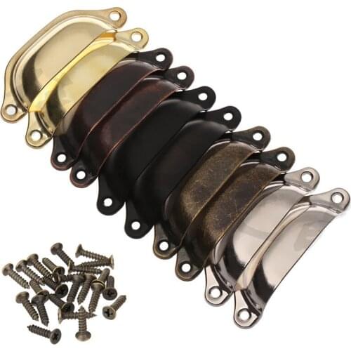 Cabinet Knobs 1Pcs Vintage Handles Drawer Pulls Furniture Dresser Shell Pull Handles Knobs Handle For Furniture Hardware