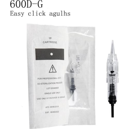 Tattoo Needle 100pcs/lot 2RL Disposable Sterilized Permanent Makeup Cartridge Needles Tips For Eyebrow Lip Agulha Easy Click