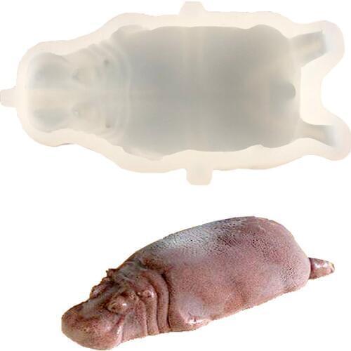 Hippo Shape Mousse Cake Silicone Mold Cookie Ice Cream Fondant Molds Candy Chocolate Pudding Mould DIY Kitchen Baking Tools Clay