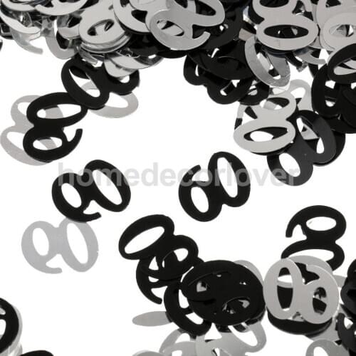 Age 60 60th Birthday Wedding Anniversary Party Table Metalic Confetti Decoration Sprinkles Scatters