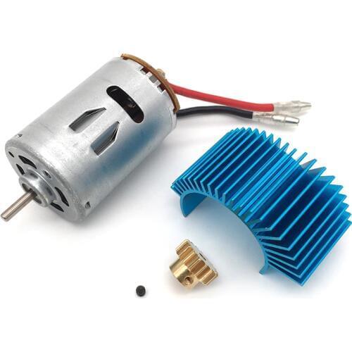 Wltoys 12428 12423 1/12 RC Car Spare Parts 540 Motor and 17T motor gear , Motor radiator 12428-0121+0088+XY12017