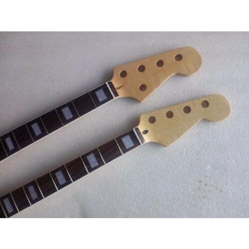 2pcs Electric Guitar Neck 5 string and 4 string bass rosewood Replacement parts