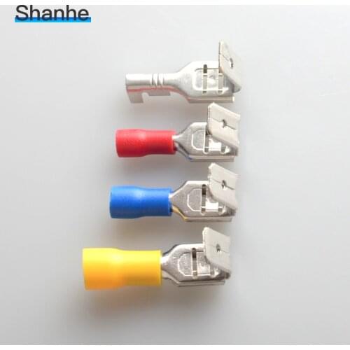 20x Crimping Connectors Piggyback Female Spade Connector Terminals Brass printed with Sn