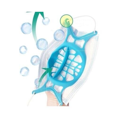 3D Mouth Mask Support Breathing Assist Mask Inner Cushion Bracket Food Grade Silicone Mask Holder Breathable Valve Fashion Mask