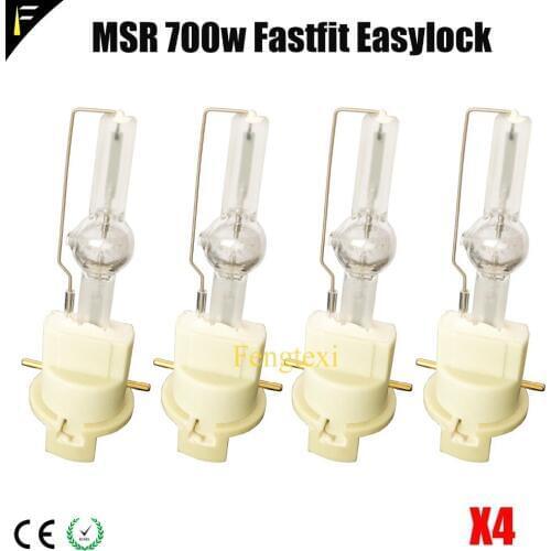 4pcs MSR700 PGJX28 Mini Fastfit Hti700 75 P28 NSK700/2 Mni NSK 700 Moving head beam light bulb Replacing PGJX28 7500k-8000K