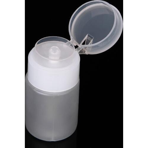 75ML Nail Art Mini Pump Dispenser Empty Bottle Acrylic Gel Polish Remover Cleaner Liquid Container Storage Small Pressure bottle