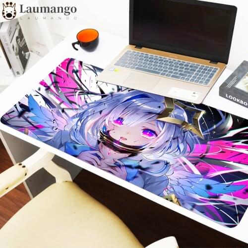 Anime Mouse Pad Gamer Desk Mousepad Hololive Gaming Computer Table Rubber Mat PC Gamer Anime Office Extended Mausepad Deskpad