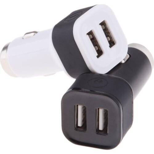 Dual USB Car Charger Quick Charge Mobile Phone Charger Universal with Rechargable Flameless Cigarette Lighter portable