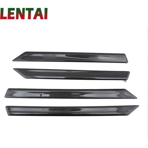 Auto Car 3D Carbon Fiber Stickers For Honda Civic 2018 2019 2016 2017 10th Accessories Interior Door Frame Trim Decoration