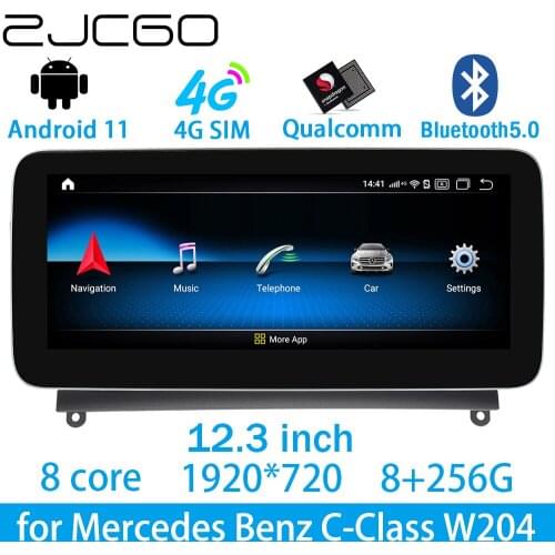 ZJCGO Car Multimedia Player Stereo GPS DVD Radio Navigation Android Screen System for Mercedes Benz C Class W204 C180 C200 C220