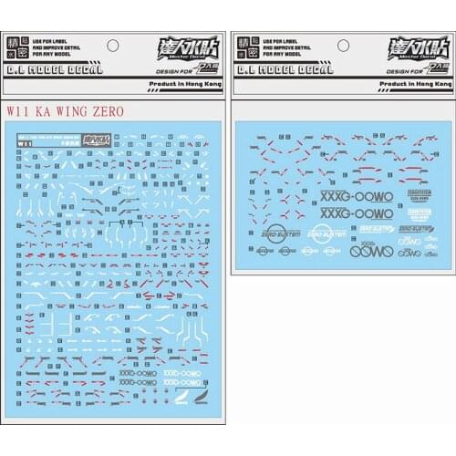 D.L high quality Decal water paste W11 For Bandai MG 1/100 Wing Zero XXXG-00W0 Gundam EW KA DL210