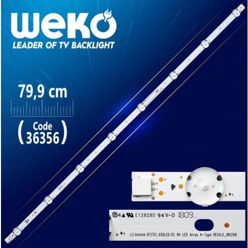 For LG INNOTEK 65DLED DS 94 LED ARRAY A-TYPE REV0.0 _ 180208 8 LED 79.9 CM