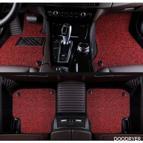 DOODRYER Custom leather car floor mats for Isuzu all model D-MAX mu-X auto accessories car foot mats