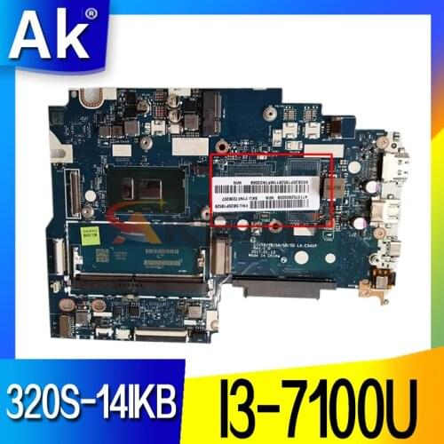 FRU:5B20P10898 for Lenovo 320S-14IKB notebook motherboard LA-E541P CPU I3-7100U DDR4 100% test work