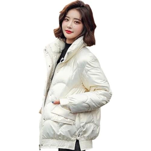 New Womens Winter Jacket 2021 Womens Parkas 2021 Long sleeve Thicken zipper parka Outerwear Padded Jacket Female size M-2XL