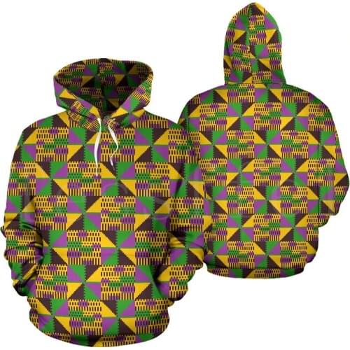 Tessffel County Traditional Africa Native Pattern Kente Harajuku Tracksuit 3DPrint Men/Women Streetwear Zipper Jacket Hoodies A2