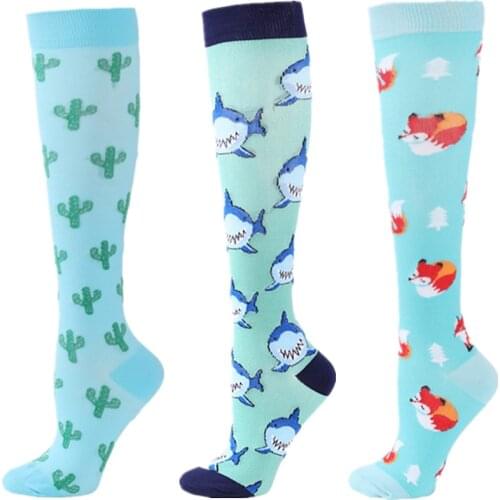 58 Styles Compression Socks Funny Medical Edema Varicose Veins Nursing Socks Golf Tube Graduated Outdoor Running Cycling Socks