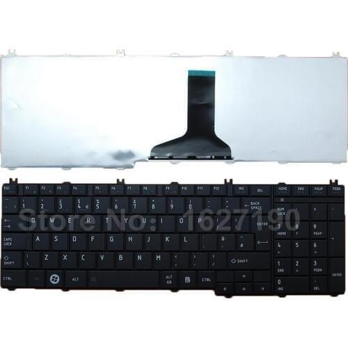 New UK Keyboard Laptop for TOSHIBA Satellite C650 C660 L650 L670 BLACK With