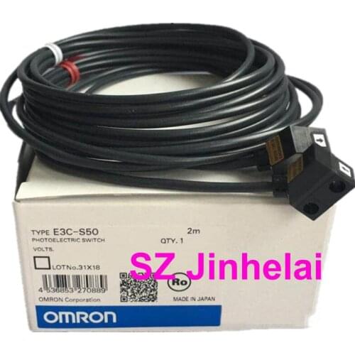 Authentic original E3C-S50 OMRON Photoelectric switch sensor 2M