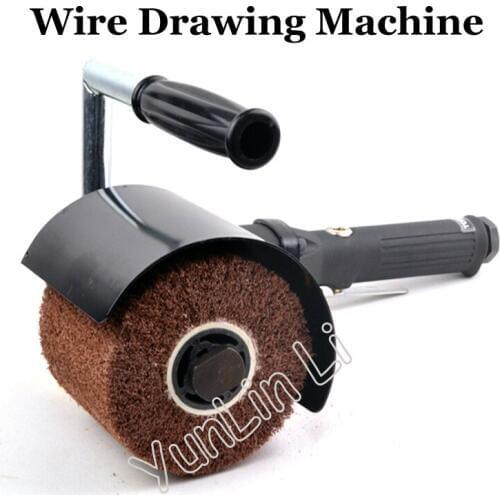 Pneumatic Wire Drawing Machine Portable Air Brushed Drawing Grinder Metal Polisher Polishing Machine TPK-1200