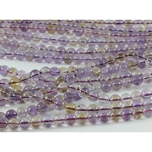 Natural Ametrin e Quartz Beads Gem Stone Beads 6mm 8mm 10mm Loose Gem stone Jewelry Making Beads 1string 15.5