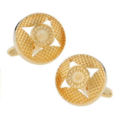 Simple Business Cufflinks Hollow Round Fashion Mens Womens Jewelry Wedding Celebrations Daily French Shirt Cuff Buttons